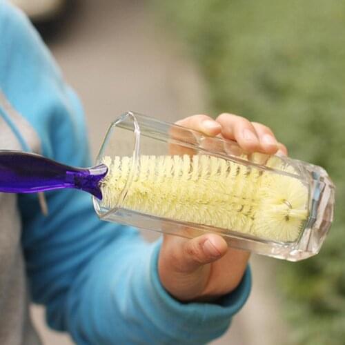 1PC Portable Long Handle Washing Pot Dish/Cup Brush Cleaner Household Kitchen Wash Cup Sponge Brush Cleaning Tool