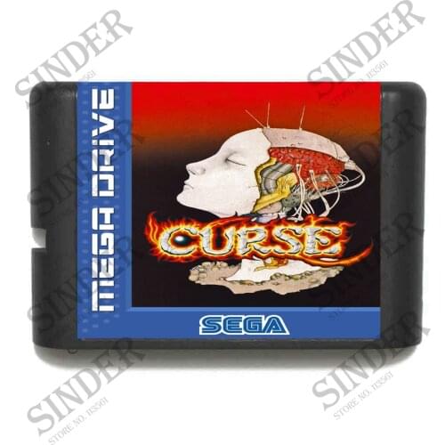 Curse 16 bit MD Game Card For Sega Mega Drive For Genesis