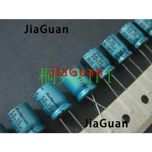 20PCS NEW RUBYCON RX30 50V15UF 10X12.5MM Electrolytic Capacitor rx30 15uF/50V 130 degrees 15UF 50V