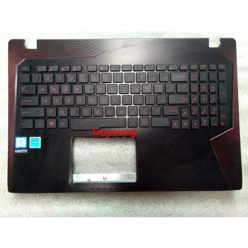 English Backlit Keyboard for Asus FX753VD FX53VD ZX53V ZX73 FZ53V GL553VW GL753 FX53 VE FX553VD with palmrest upper cover US