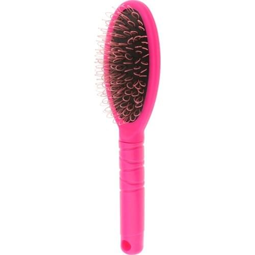 Anti-Static Plastic Women Hair Extension Wigs Loop Brush Comb High Quality Salon Silicone Micro Ring Fusion Bond Hairbrush