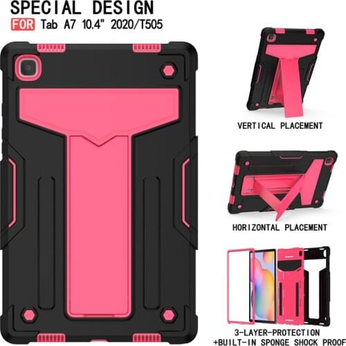 Suitable for Samsung Galaxy Tab A7 10.4 2020 Tablet PC Case SM-T500 SM-T505 Child Support Case Samsung Tab A7 T500 Case