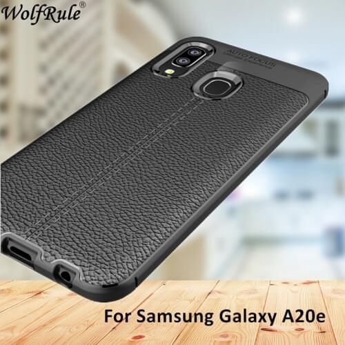 For Samsung Galaxy A20e Case Fashion Lichee Style Silicone Shockproof Back Case For Samsung Galaxy A20e Cover For Samsung A20e