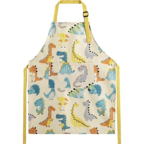 Kids anti-fouling apron studio waist painting drawing clothes baby kindergarten kids eating apron smock