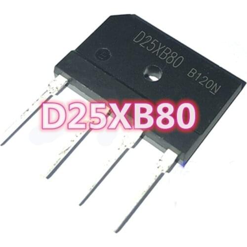 Good quality 10PCS-20PCS D25XB80 25XB80 25A 800V flat bridge rectifier bridge Free shipping
