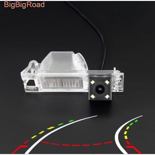 BigBigRoad Car Intelligent Dynamic Trajectory Tracks Rear View Camera For Hyundai New Tucson IX35 2005 2006 2007 2008 2009-2014