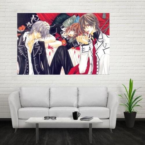 Nice New Vampire Knight Poster Custom Canvas Poster Art Home Decoration Cloth Fabric Wall Poster Print Silk Fabric Print