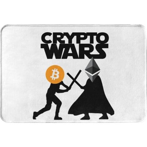 Ethereum Crypto Miners Kitchen Non-Slip Carpet Bitcoin Crypto Wars Bedroom Mat Welcome Doormat Floor Decor Rug