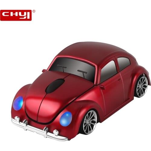 CHYI Wireless Mouse 2.4Ghz Receiver 1600DPI Optical Mouse Mini Car Shape Computer Mice Office Ergonomic Gaming Mouse For Laptop