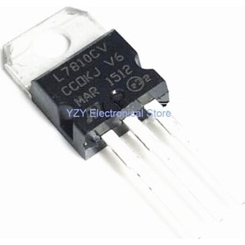 20PCS/LOT L7810CV TO220 L7810 TO-220 7810 LM7810 MC7810 7810CV new voltage regulator IC NEW ORIGINAL Fast Shipping
