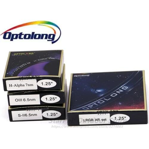 OPTOLONG 1.25" Filter H-Alpha 7nm SII-CCD 6.5nm OIII-CCD 6.5nm and LRGB AR set
