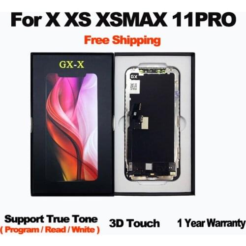 GX Screen OLED For iPhone X XS XR XS MAX OLED OEM Display With 3D Touch Replacement For 11ProMAX LCD Original Quality