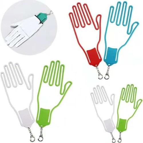 5 Colors Plastic Golf Gloves Holder Golfer Tool Glove Rack Dryer Hanger Outdoor Sports Supplies Golf Training Aids Golf Tool