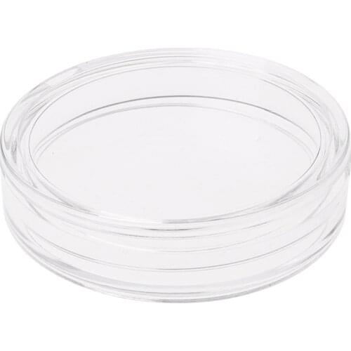 38.6mm Clear Round Acrylic Coin Capsule Storage Box Holder Case For Silver 2 oz