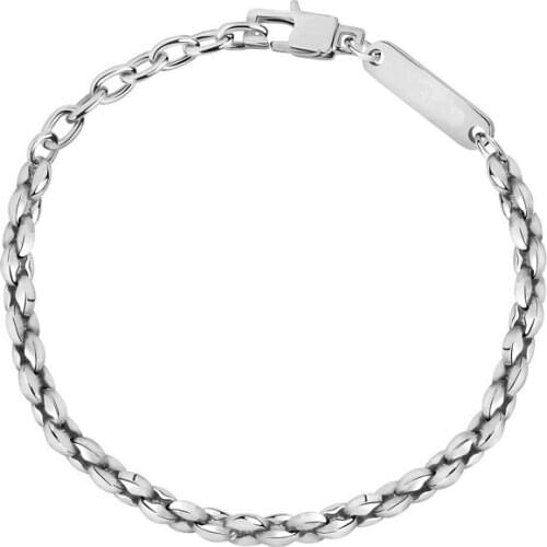 Runda Fashion Stainless Steel Bracelet for Men Jewelry Wholesale Dropping