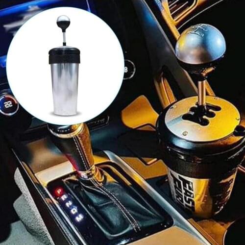 Gear Shift Lever Water Cup Shape Innovative 304 Stainless Steel Leak-proof Outdoor Accessory Camping Sports Drinking Bottle