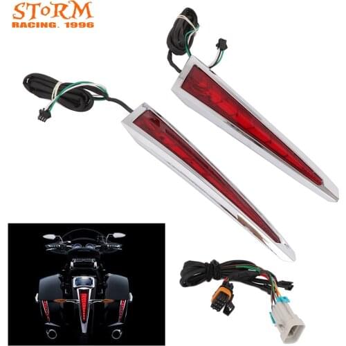 Motorcycle Saddlebag LED Lights Rear Brake Accents For Victory Cross Country Tour Magnum 10-17 Hard-Ball 12-13 Cross Roads 10-14