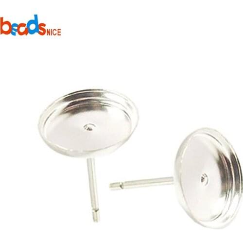 Beadsnice Sterling Silver 925 Rinestone Stud Earring Stud Handmade Jewelry Making Accessories 26460