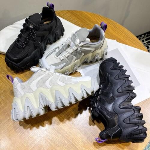 Net red wave father shoes womens fashion 2021 versatile thick bottom muffin super fire leisure sports shoes