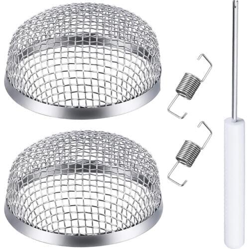 Stainless Steel Flying Insect Bugs Net RV Furnace Vent Cover Mesh with Installation Tool Caravan Accessories