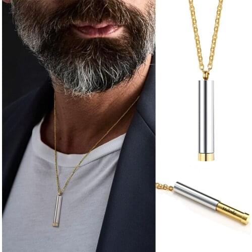 Hidden Message Bar Necklace, Secret Message Necklaces ,Stainless Steel Engravable Anniversary, Birthday Gift Ideas for Men Women