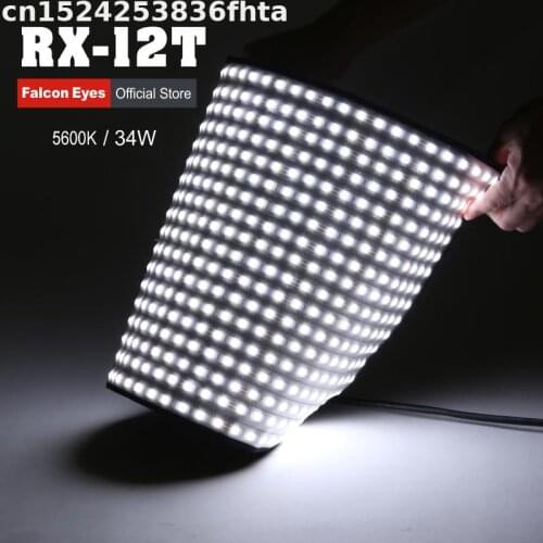 Falcon Eyes 34W LED Photographing Light Flexible Photo Lamp Portable For Camera Video/Studio/Interview/Movie Fotografia RX-12T