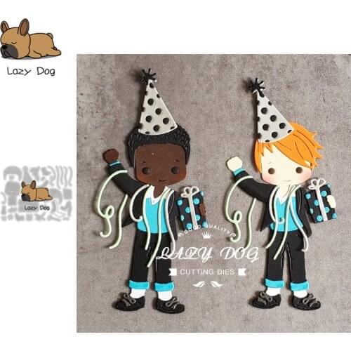 Party Boy Metal Cutting Dies Scrapbooking Stencil DIY Mold Knife Craft Embossing Die Cuts Card Making New Dies For 2021