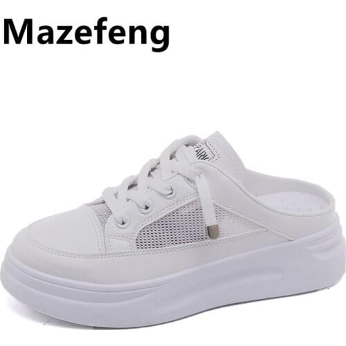 Size 35-40 2019 New Casual Womens Sneakers Lace Up Platform Shoes Woman for Thick Soled Vulcanize Shoes Comfortable Footwear