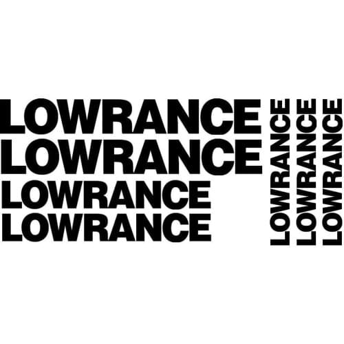 For 1Set Lowrance Winshield Boat Decals Sticker Set 7 Bass Catfish Trout Lure Swimbait Car Styling