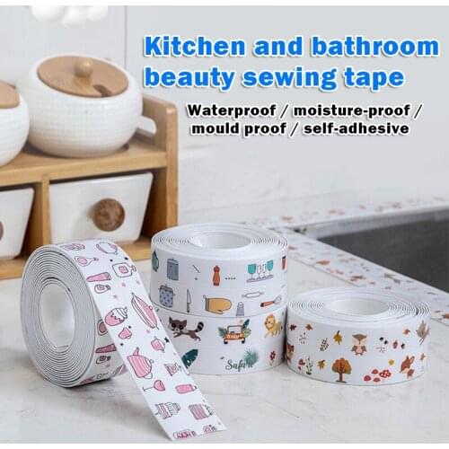 1 Roll Sealanting Tape Multi-Purpose Sealant Tape Self Adhesive Corner Waterproof Stick Strip For Kitchen Crack Repair 3.2meter