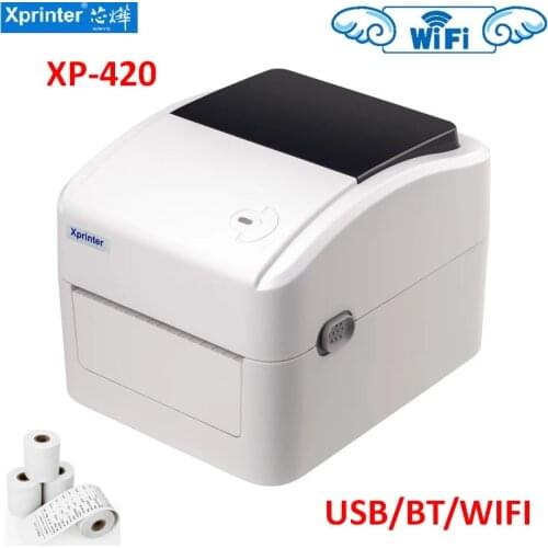 420B 152mm/s thermal label printer 25mm-115mm thermal shipping label printer thermal barcode printer support QR code for EXpress