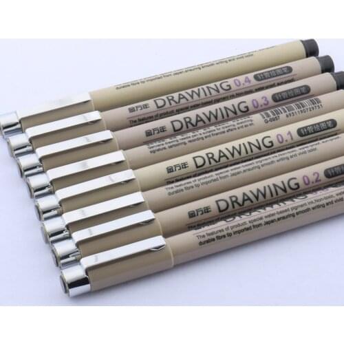 8 Pcs/pack Needle Drawing Pen Hook Line Pen For Sketch Art Markers