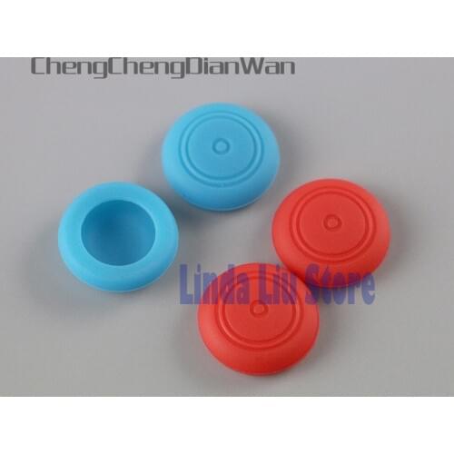 ChengChengDianWan Colorful silicone Joystick Caps Silicone Analog Grip button cap cover for Switch NS NX 2pcs-20pcs