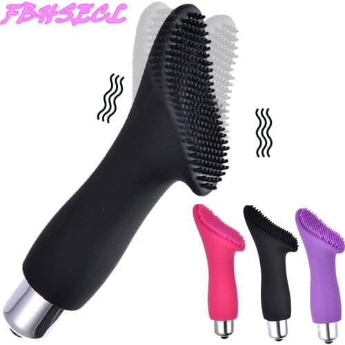 FBHSECL Thorn Finger Vibrator Brush Vibrator Vaginal Clitoris Stimulator Erotic Toys G-spot Massage Sex Toys for Women AV Rod