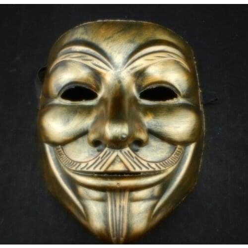 Movie Cosplay V for Vendetta Hacker Mask Anonymous Guy Fawkes Halloween Christmas Party Gift for Adult Kids Film Theme Mask