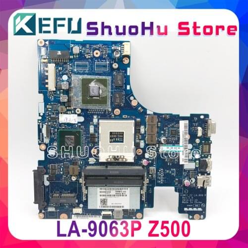 KEFU LA-9063P For Lenovo Z500 Laptop Motherboard VIWZ1-Z2 LA-9063P Z500 with GT740M original Motherboard 100% Test work