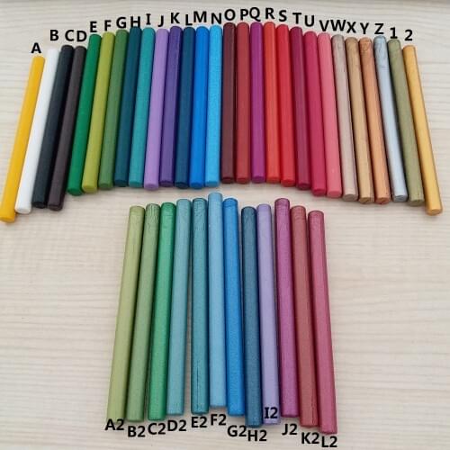 Glue Gun Sealing Wax Sticks for Vintage Seal Stamp Glue Gun Sealing Wax 16 pieces one pack new color 40 colors choose