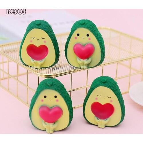 Cartoon Expression Avocado Decoration Japanese Cure Bathroom Kitchen Decoration Shooting Props Decoration Small Items Avocado