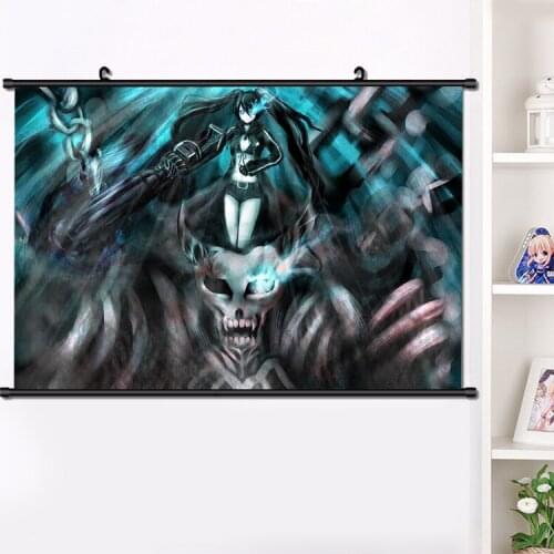 Anime BLACK ROCK SHOOTER BLACK Kuroi Mato Wall Scroll Poster Wall Hanging Mural Home Decor Collect Poster 40x60cm dropshipping