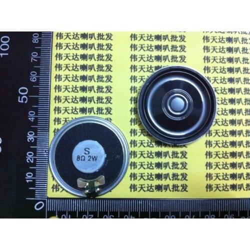 New 10pcs Mini speaker 8 ohms Euro 2 Watt 8R 2W Mobile DVD/EVD Round Horn speaker Diameter 40MM 4cm Thick 5.5MM Loud speaker