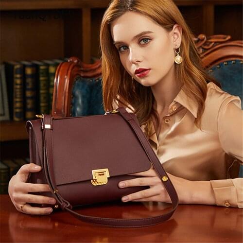 2021 Spring New Womens Bag High Quality PU Leather Women Shoulder Bags Solid Color Designer Ladies Messenger Bag Bolsa Feminina