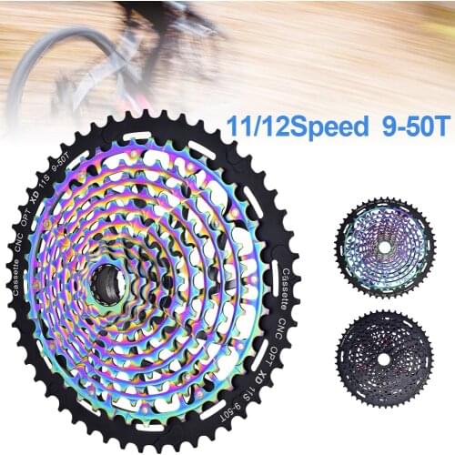 NEW Mountain Bike XD 11/12 Speed 9-50T Alloy Flywheel Ultra-Light Bike Freewheel CNC Colorful Steel Tower Base 12 Speed Sprocket