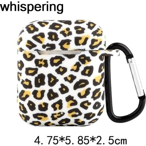 Suitable For AirPods 1/2 Case Cover/ Leopard / Zebra / Footprint / Flower / Marble Silicone Protective AirPods Case