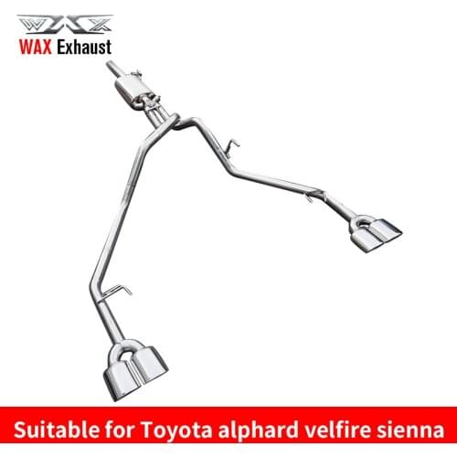 Factory wholesale Professinal stainless steel exhaust pipes for Toyota Alphard Vellfire Sienna
