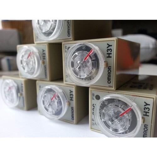 10pcs Delay Timer Time Relay 0.2 ~ 5 Second H3Y-2 DPDT 8Pins DC12V DC24V AC110~120V AC 220V ~ 240V