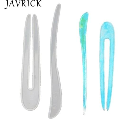 Hairpin DIY Silicone Mold Making Hair Stick Mould Jewelry Pendant Resin Craft