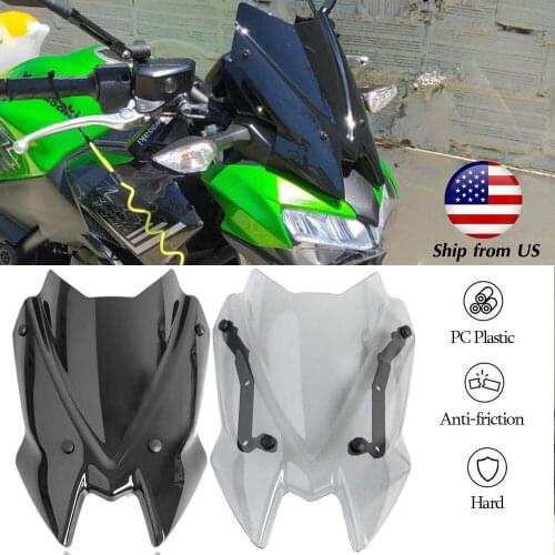 Z650 Windscreen Touring Windshield Flyscreen Airflow Wind Deflectors Visor for Kawasaki Z 650 2020 2021 Motorcycle Accessories
