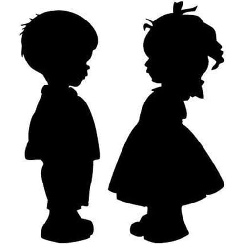 13cm*15.4cm Kid Boy Girl Angels Fashion Decor Stickers Decals Vinyl