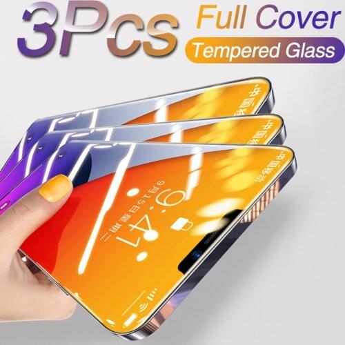 Screen Protector for IPhone 12 Pro Max Glass 9D Tempered Glass for IPhone 11 Pro XS Max 12 Mini 6s 7 8 Plus X XR Full Protective