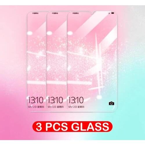 3Pcs Full Cover Protective Glass For Huawei Honor 8 9 10 20 Tempered Glass Honor 8 9 10 20 Lite 20 Pro 8X 9X Screen Protector